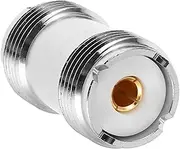 jojofuny Dual Pass Adapter Polyethylene Female to Female So239 Connector Stable Signal and Easy Plug-and-Play