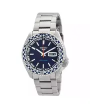 Seiko 5 Sports SKX Series Checker Flag Special Edition Petrol Blue Dial Watch