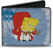 [Buckle-Down] Men's Bifold Wallet, Spongebob Squarepants, 4.0" x 3.5"