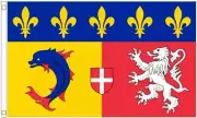 Rhone Alpes France Polyester 5'x3' Flag