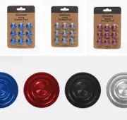 4 Layer-Cone Studs Dia 7.87 Inch Aluminum Snowboard Stomp Pad - 9pcs