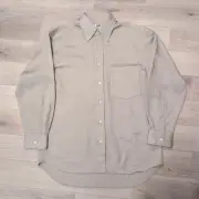 UNIQLO U Drape Shirt XS Beige Long Sleeve Casual Top No Flaws