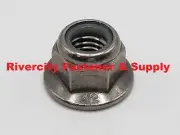 M12-1.75 Stainless Serrated Flange Nylon Insert Lock Stop Nuts nylock M12x1.75