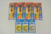 Olfa Rotary Fabric Cutter Model #RTY-3/G 60mm Lot of 4 + 3 Spare Blades RB60-1