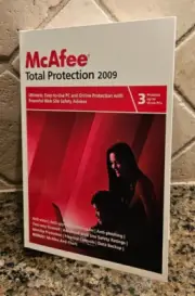 McAfee Total Protection 2009 - Protects up to 3 PCs - CD-ROM NEW SEALED