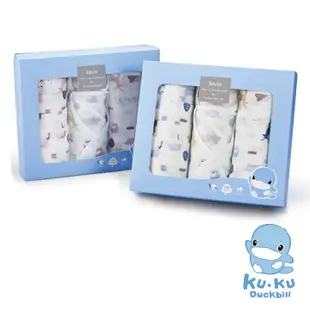 【育兒嬰品社】KU.KU Duckbill 酷咕鴨北歐迷境森林紗布禮盒-8件組