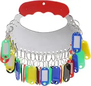 HOODANCOS 1 Set Convenient Warehouse Key Tags with Key Holders Hooks for Home Office Schools Hotels Easy Identification