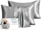 Satin Pillowcase, 2 Pack 20"X 30" Silk Satin Pillowcases for Hair and Skin Quee