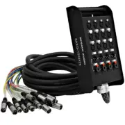 SEISMIC AUDIO 12 Channel 25' XLR Snake Cable with 1/4"
