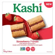 Kashi Strawberry Soft Baked Cereal Bars Whole Grain Snack 5 Count Box