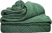 CVBFDB Cozy Stripe Plaid Blanket Soft Tassel Design Room Decorative Knitted Blanket for Sofa Bed Fluffy Blanket