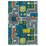 Kidsville Thick and Sturdy Kids' Rug - 574 Blue