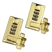 Mewutal 2pcs Luggage Combination Lock, Toolbox Hasp with Combination Lock, 3 ...