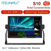 FEELWORLD S10 10.1" Camera Field Monitor 4K IPS 12G-SDI HDMI 2.0 Touch Screen