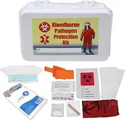 Kemp USA 10" White and Red Bloodborne Pathogen Kit in Generic Plastic Case