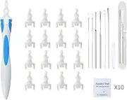 25 Packs Wireless Visual Ear Wax Removal , Ear Cleaning kit with Camera, Built-in WIFI Ear camera, Compatible with iOS and Android, Ear Wax Removal Camera for Kids, Adults and Pets (Black) (Silicone Earwax Remover)