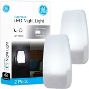 LED Night Light, Plug-In, Dusk to Dawn Sensor, Cool White, Ambient Lighting, for