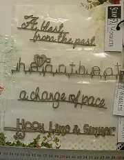 CHIPBOARD Phrases Heartbeat, Pace, Blast from Past - 4 Design Choice Scrap FX W2