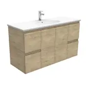 Fienza Rotondo Edge 1200 Wall Hung Vanity Scandi Oak ROT120S