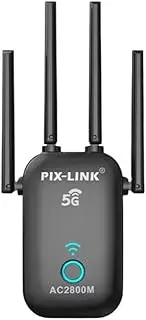PIX-Link LV-AC27Q AC2800Mbps Dual Band Wireless WiFi Repeater Signal Booster 5GHz Wi-Fi Extender