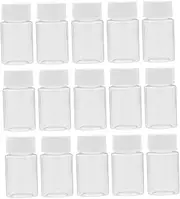 LIGIGWASH 20ml Wide Mouth Plastic Plastic Sample Vials Lab Storage Container Airtight Seal for Cosmetics Food Pharmaceuticals