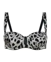 Dolce Gabbana Leopard Printed Bra 2B,1B,4B,3B grey