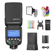 V860III-C E-TTL Camera Flash, High-Speed Sync 1/8000s 2.4G GN60 Speedlight, 2...