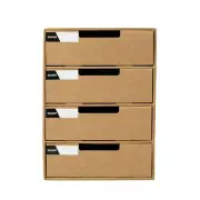 A4 Paper Desktop Parts Storage Box Student File Storage Finishing Box Multi-layer Drawer Storage Cabinet
