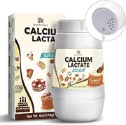 Calcium Lactate Powder 6oz - Pure Food-Grade Calcium Lactate, Supports Bone Health, Non-GMO Food Stabilizer for Neutralize Acidity, Bulking Agent, Breads, Pastries, Ice Cream, Jellies, Dairy Products