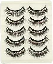 VALICLUD Sets Glitter Fake Lashes Pre Glued Lash Clusters for Women Women's Eyelash Extensions