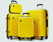Ginza Yellow Travel Suitcase 4 (four) pack sizes: 13"/20"/24"/ 28"inch Brand New