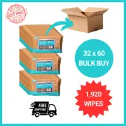 1,920 Wipes PalmBaby Bio-Nature BAMBOO Baby Wipes - BULK BUY - 32 x 60 Pack