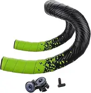 Bike Handlebar Tape Handle Wrap with Bar End Plugs Nonslip Comfortable Bicycle Bar Tape Bicycle Handlebar Tape for Biking