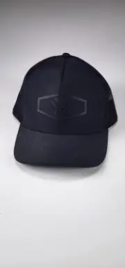 VORTEX New Black Cap Snap Back Men's Black Adjustable One Size Fits Most NWT
