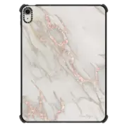 iPad Air 11-inch (M2/M3) iPad Impact Case Rose Gold Marble 2 iPad Case by Nature Magick