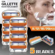 Replacement Blades For Gillette Fusion Razor Shaver Trimmer Shaving Razor Blades