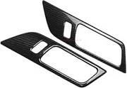 ATATNK Compatible for Mustang S650 Dark Horse GT 2024+ Real Carbon Fiber Car Interior Innner Door Handle Frame Panel Cover Trim Accessories