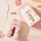 Plastic Tissue Storage Box Cartoon Napkin Holder Paper Drawing Box Dormitory