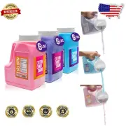 3-Pack Cotton Candy Floss Sugar - Strawberry, Raspberry Blue, Grape Jars