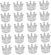 [GLSTOY] 60 Pcs DIY Accessories Alloy Pendants Crown-design Charm Golden Charms for Bracelets Tiny Crown DIY Jewelry Charms Jewelry Pendants Key DIY Charm Necklace Pendants Bracelet Pendant