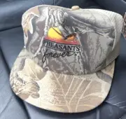 Pheasants Forever Advantage Camo Hunting Wildlife Snapback Vintage 90s Hat NEW