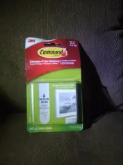 3M Command 12 lb. Foam Medium Picture Hanging Strips 6 pk