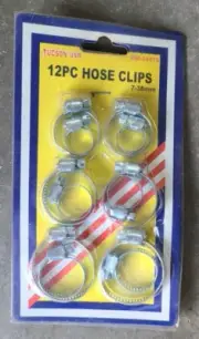 12 PIECE HOSE CLIPS EM 20075 TUSCON USA MADE Brand NEW IN PACKAGE