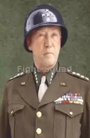 WW2 Picture Photo General George Patton Color Photo With Uniform 3291