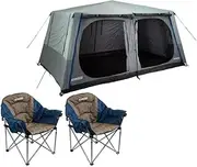 Kings 6-8 Person Tent Waterproof Polyester Quick Set up+ 2X Sofa Chair