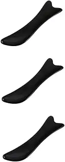 FRCOLOR 3 pcs scraping board trigger point massager facial scraping tool muscle scraping tools eye massagers Tool muscle scraping tool jade massaging plate jade roller horns Guasha