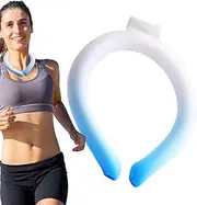 [Generic] Neck Ice Wrap,Chilly Ring Neck Cooler - Reusable Personal Pack Collar Hot Weather Accessories for Running Home Kids Head Adults Outdoor Work