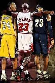 ITrendPoster Kobe Bryant Michael Jordan LeBron James NBA Basketball Poster, 60x90cm, Unframed, Glossy, Perfect for Living Room or Home Office