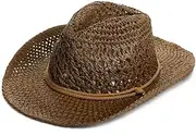 [SLEDEZ] Men's Summer Straw Hat Men's Summer Straw Hat with Large Brim