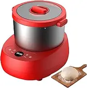 Electric Small Spiral Dough Mixer, Stainless Steel Dough Mixer, 5L Pizza Doughs Maker, Dough Kneading Machine Stainless, Multifunctional Stainless Steel Flour Mixer red